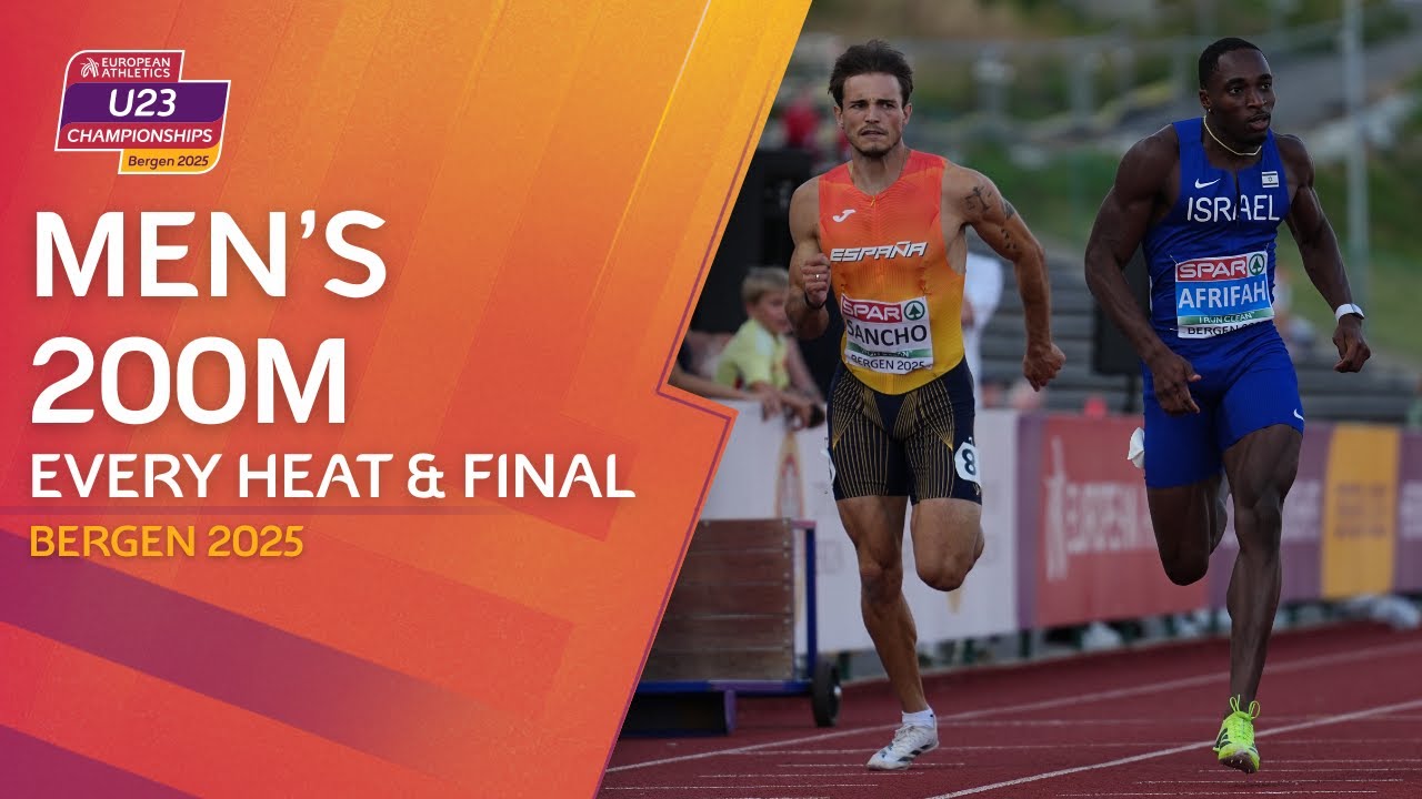 Youth Excellence! 🌟 EVERY Heat & Final of the Mens's 200m | Bergen 2025