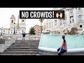 Trevi Fountain and the Spanish Steps (no crowds!) + exploring Trastevere! | Italy Day 12