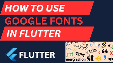 Flutter Tutorial - Add Custom Fonts & Google Fonts