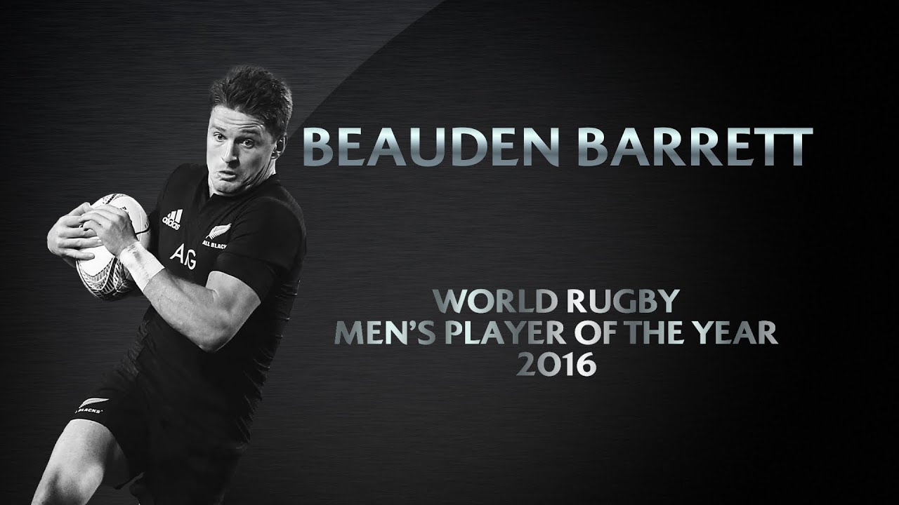 Player of the year. Barrett Rugby. World Rugby. Бюдаенн Баретт kicking регби. Награда регби.