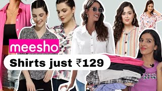 Meesho Shirt haul under 200 😍| Meesho shirts for women haul #meesho #meeshohaul #fashion