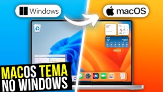 COMO Deixar o WINDOWS Igual ao MacOS em 2024! Deixe a interface do seu PC LINDA!