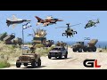 Hezbollah Hamas Uses Irani Fighter Jets &amp; Drones to Destroy the Convoy of Israeli Army - GTA 5