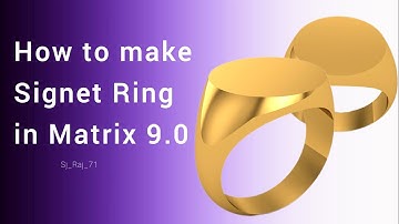 How to make Signet Ring in Matrix 9.0 #matrix #rhino #tutorial #jewellery