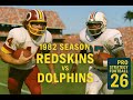 1982 Redskins vs Dolphins Sim (Full Game) Riggins vs Franklin