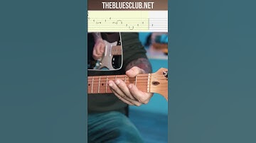 EASY E Blues Shuffle Lick! (With Tabs!) //  SHORT 