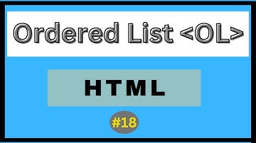 Ordered List in HTML | Hindi |