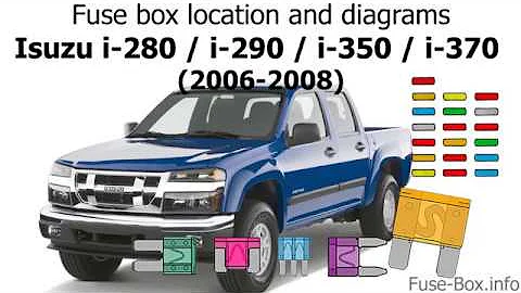 Fuse box location and diagrams: Isuzu i-280, i-290, i-350, i-370 (2006-2008)