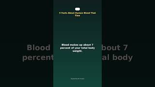 5 Facts About Human Blood That Flow #shorts