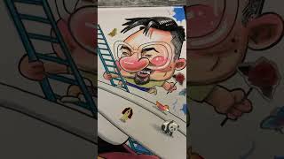 Thank you!🌴#caricature #caricatures #funny #streetart #hawaii #waikiki #reaction #art
