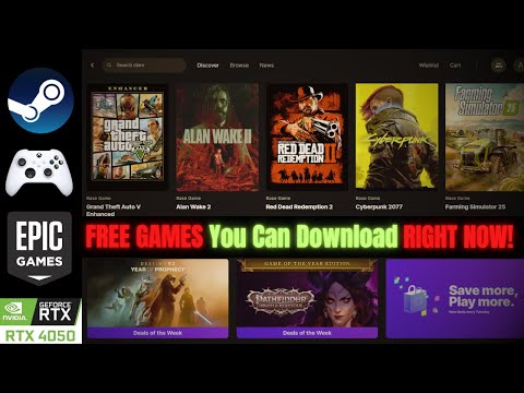 كيفية تنزيل الألعاب وتشغيلها مجان ا على Steam و Epic Games