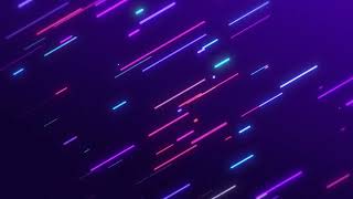 Rounded Neon Multicolored lines Animation Background Video