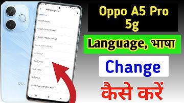 How to change language in Oppo A5 Pro 5g /Oppo A5 Pro 5g me language kaise change kare