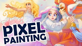 Pixel Painting: Dollightful Banner Art