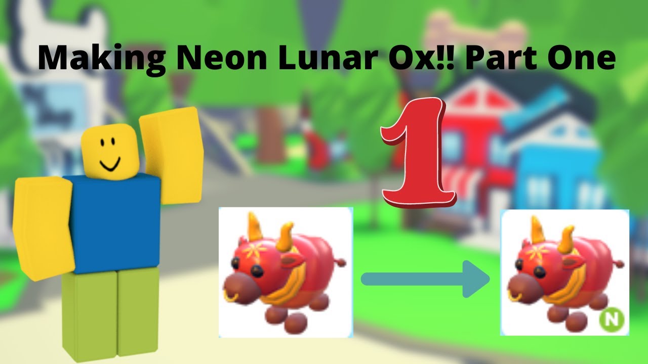 Making a Neon Lunar Ox in Adopt Me! Part 1 YouTube