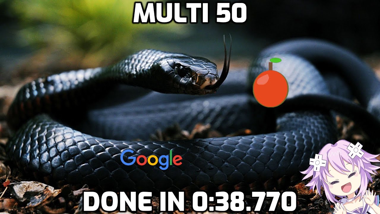 Google Snake Multi 50 Apples In 38s770ms World Record YouTube