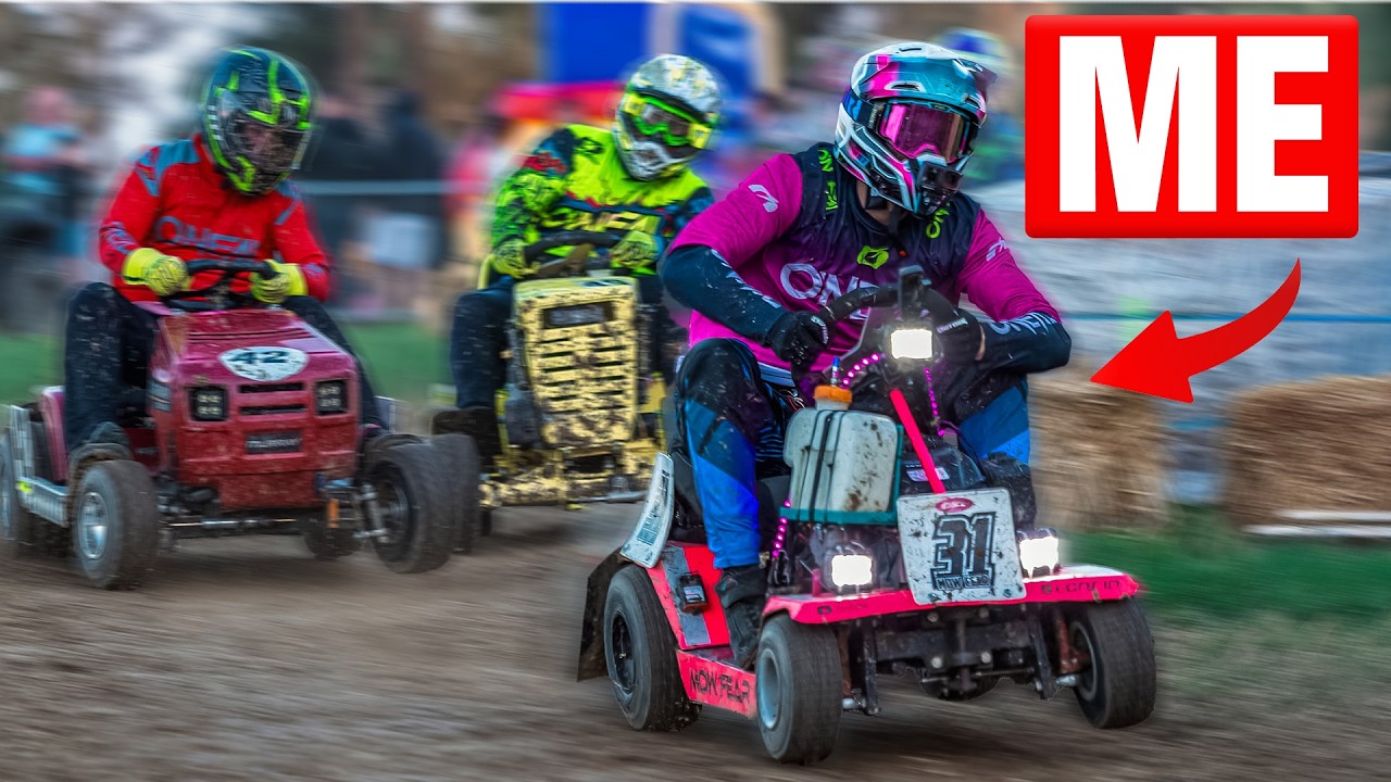 Я участвовал в 12-часовой гонке на выносливость на газонокосилках. Это был ХАОС