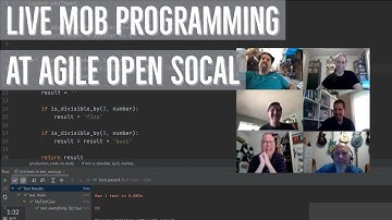 Live Mob Programming at Agile Open SoCal
