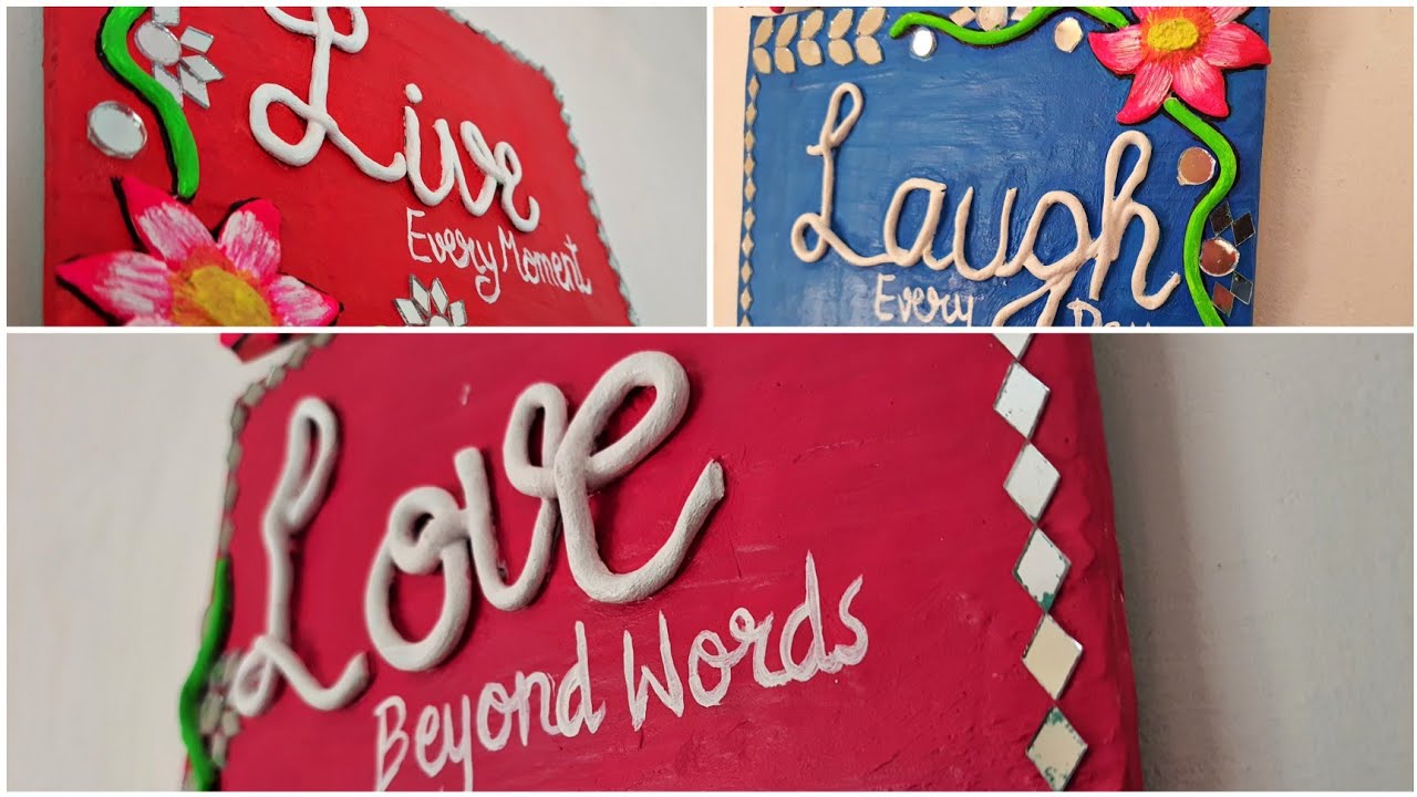 Unique anniversary gift idea/Marriage anniversary gift/Mirror work and lippan art form ideas