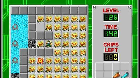 CCLP2 level 26 solution - 128 seconds