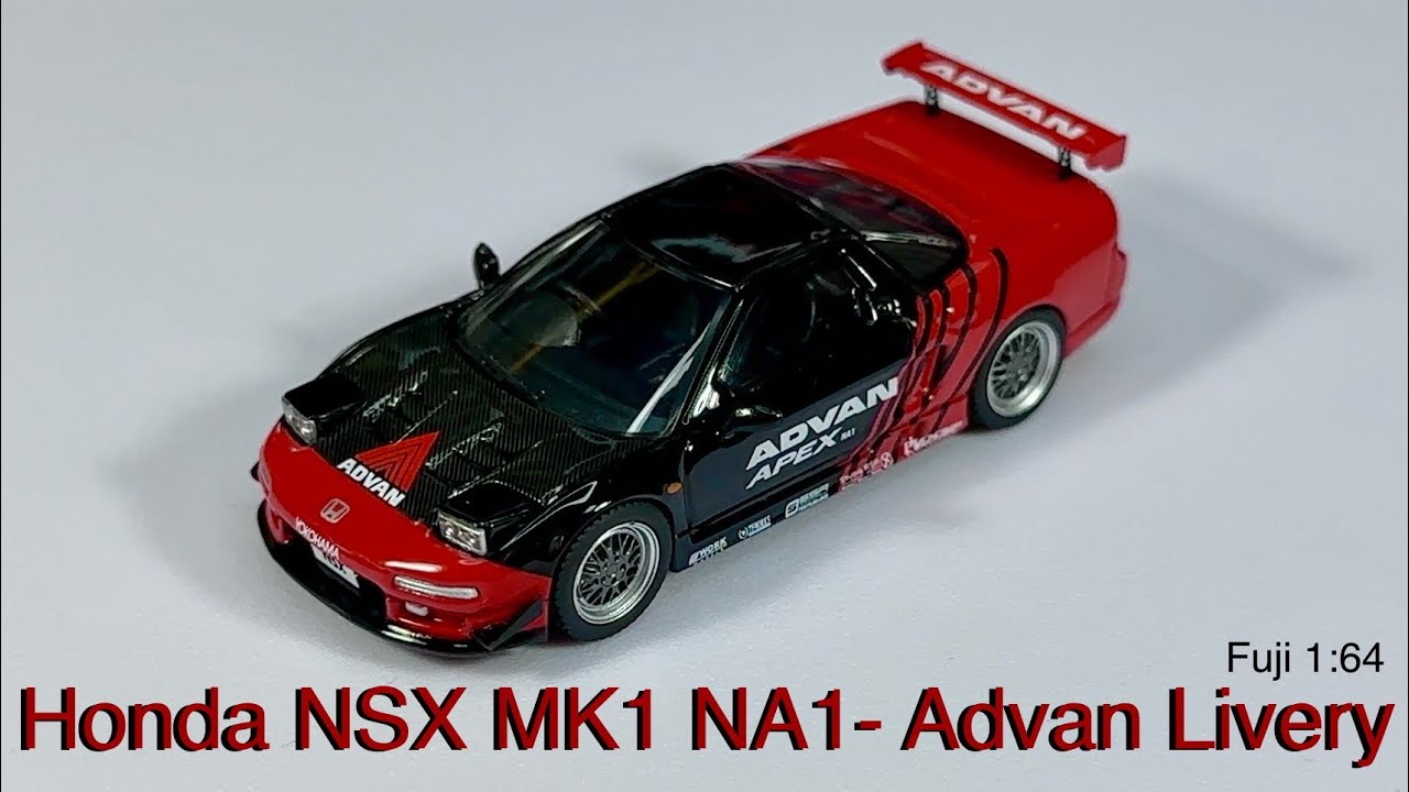 Unboxing Fuji 1:64 Honda NSX MK1 NA1 - Advan Livery @TheOpenBox858