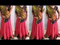 Lehanga Style Saree wearing।शादी के लिएं इस तरह साड़ी पहने। Elegant look Saree draping।।saree drape