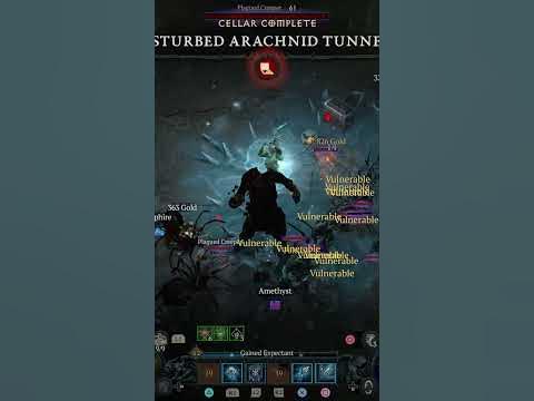 Disturbed Arachnid Tunnels Diablo 4 #shorts #gaming #diablo4 #