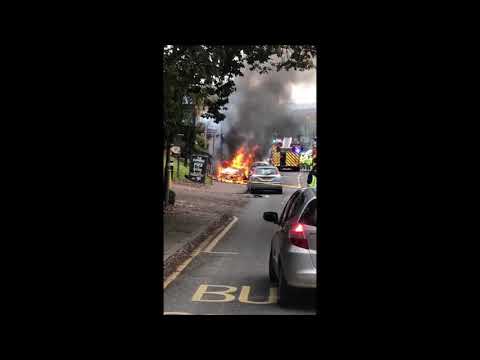 Clip compared to "fireworks" display after car collision with electrical box