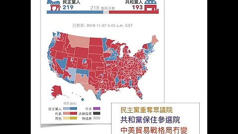 民主党重夺众议院 共和党保住参选院 中美贸易战格局冇变 特朗普会变本加厉 - 天天要闻