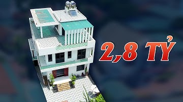 Mê Mẩn Mẫu Biệt Thự Hiện Đại 3 Tầng 1 Tum Siêu Đẹp Trị Giá 2,8 Tỷ Tại Lâm Thao, Phú Thọ
