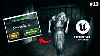 Game Over & Ending Screen in Unreal Engine 5 | Horror Escape Game  - Part 13 | Beginner Friendly