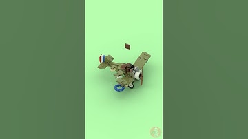 🟡 Building LEGO Minifigures - British fighter (1917) Sopwith Camel 🟡 #shorts
