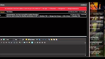 How to: Open Shoutbox