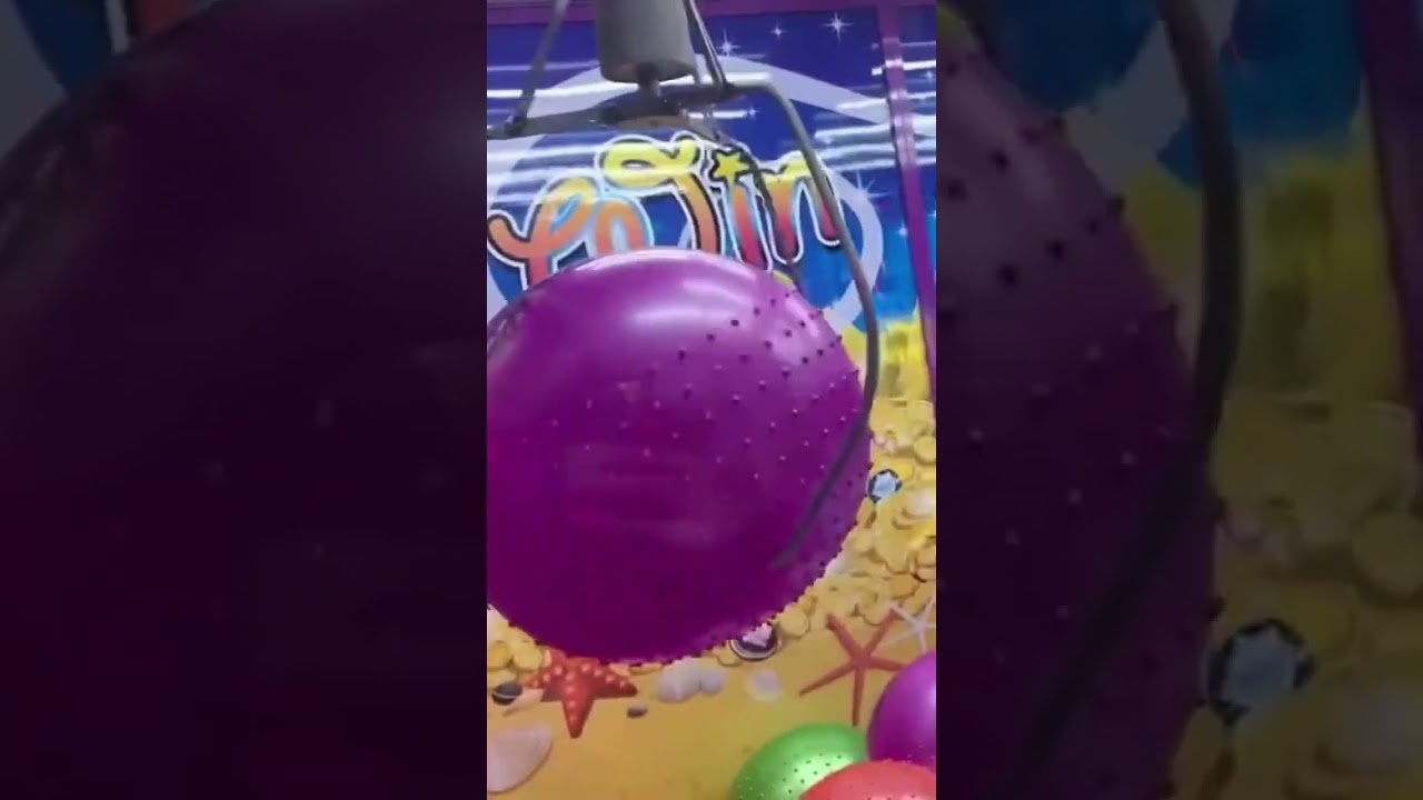 HUGE PURPLE BALL CLAW MACHINE WIN! 