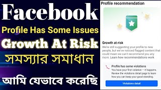 profile has some violations facebook | growth at risk removed on facebook |