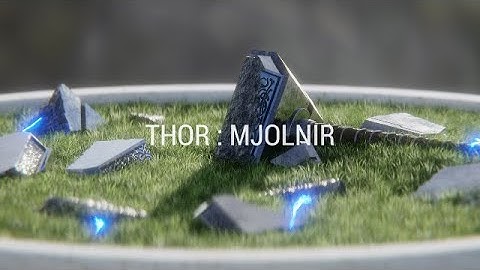 Mjolnir Down! Epic Thor Hammer 3D Render | Blender Geometry Nodes VFX (Grass & Lightning)