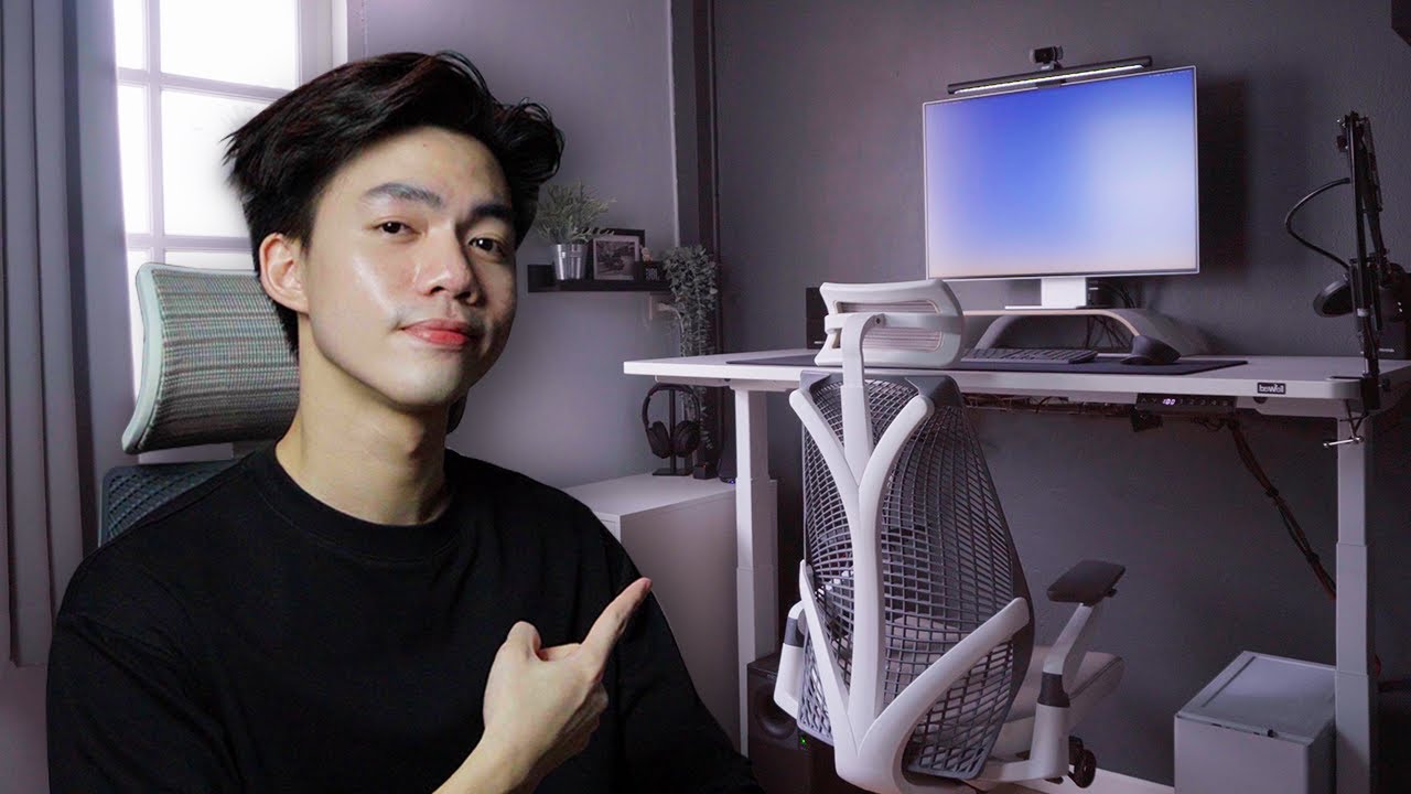 Minimal Desk Setup Tour จัดโต๊ะคอมใหม่ มีอะไรอัปเดตบ้าง?  🖥 | bomyanapat