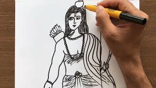 How to Draw Shree Ram
