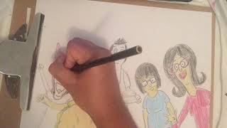 Drawing And Coloring The Belchers Bobs Burgers