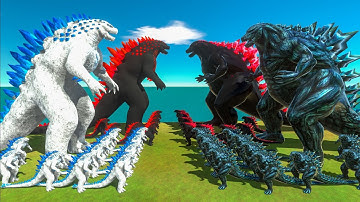 Growing SHIMO GODZILLA x Evil SHIMO GODZILLA VS GODZILLA EARTH x Evil GODZILLA EARTH Size Comparison