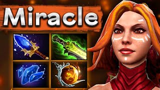 Магическая Лина от Миракла! 2000+ урона с прокаста! - Miracle Lina 7.34 DOTA 2