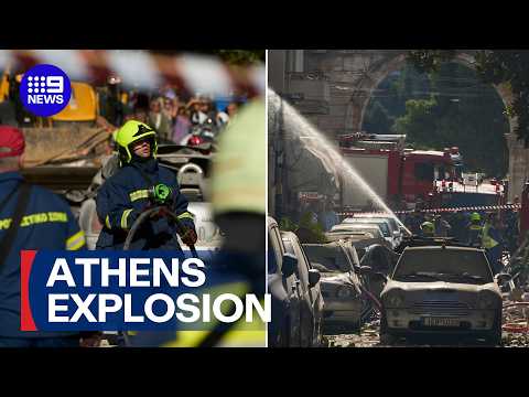 Tourists missing in Athens explosion | 9 News Australia