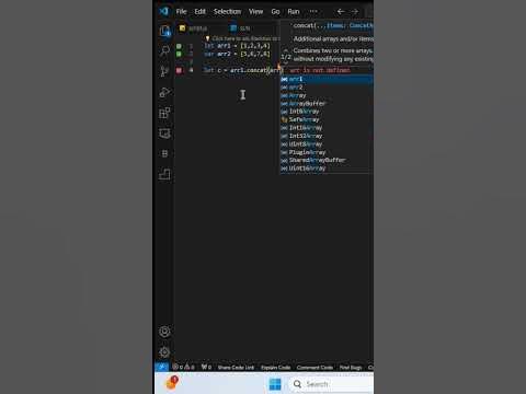 merge two arrays in Javascript #coding #javascript #js #trending # ... image.