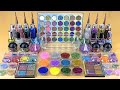 GLITTER SLIME | Mixing makeup and glitter into Clear Slime | Satisfying Slime Videos 1080p