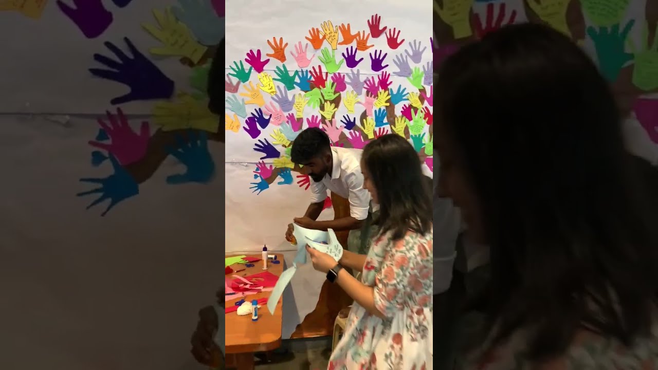 Summer Camp Helping Hands Tree Craft Activity Shorts