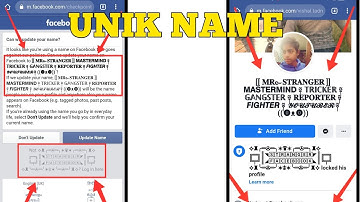 HOW TO MAKE UNIK NAME FACEBOOK ACCOUNT WITH  || NEW SYMBOL || 2021
