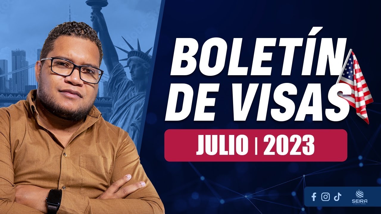 BOLETIN DE VISAS JULIO 2023 GRANDES AVANCES YouTube