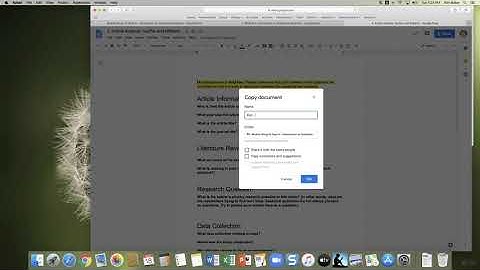How to copy, move, & rename a shared Google Doc