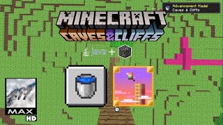 Caves & Cliffs advancement/achievement - Minceraft: Java Edition and Bedrock