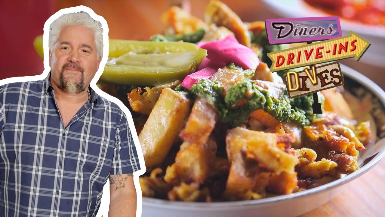 Dynamite VEGAN Loaded Shawarma Fries | Diners, Drive-ins and Dives with Guy Fieri | Food Network